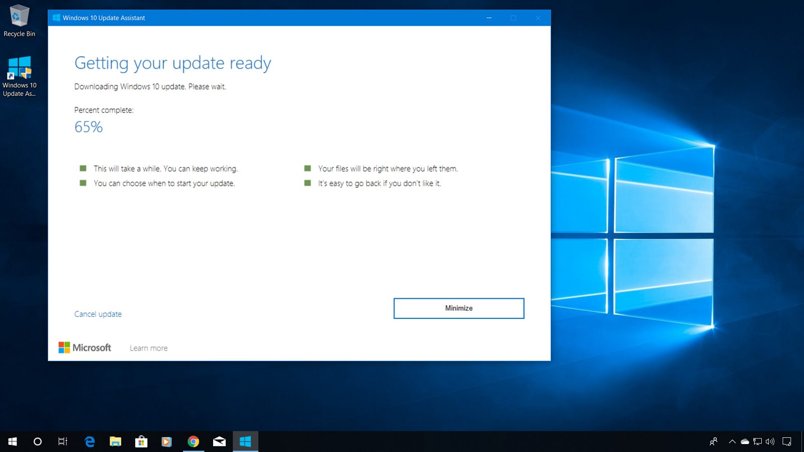 Windows 10 1909 Update Assistant