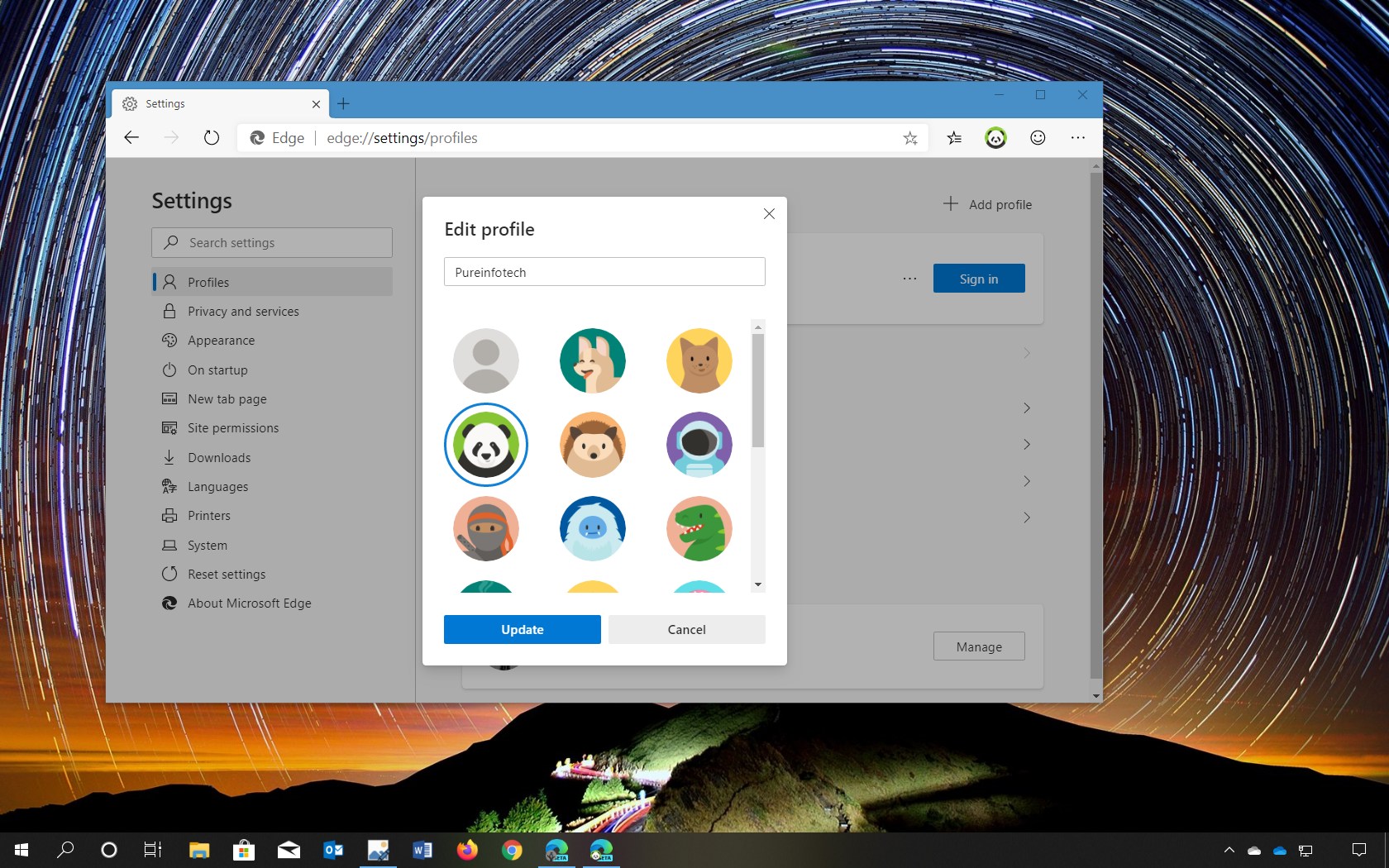 How to change profile picture on Microsoft Edge - Pureinfotech