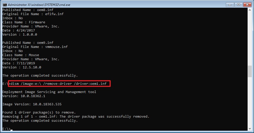 How to uninstall driver from recovery environment on Windows 10 ...