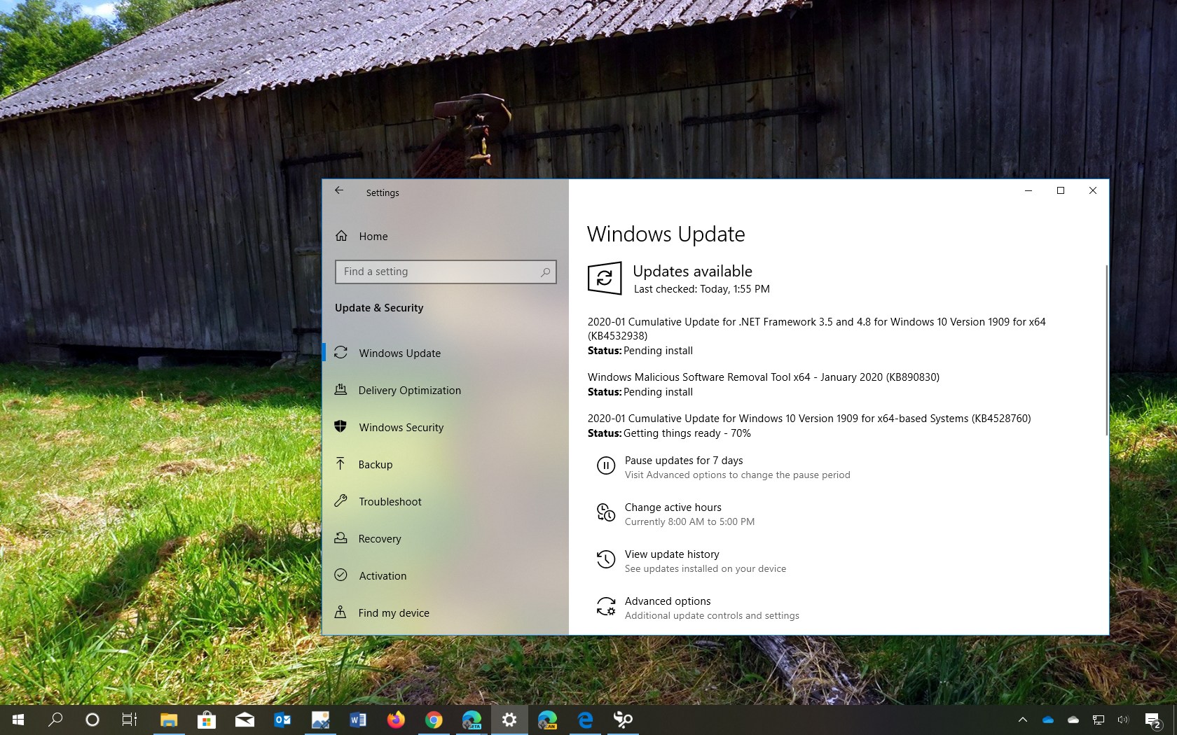 how to update windows 10 1903 to 2004