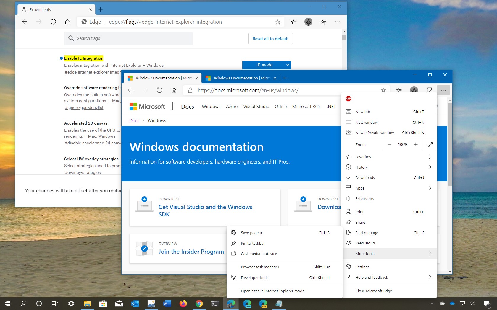 Using the Legacy Microsoft Edge Extension