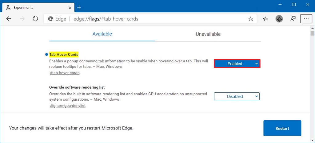 How To Enable Tab Previews On Microsoft Edge - Pureinfotech