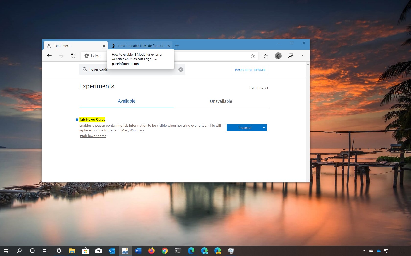 How To Enable Tab Previews On Microsoft Edge Pureinfotech