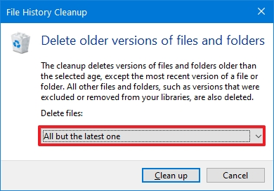 How to delete older versions of File History on Windows 10 • Pureinfotech