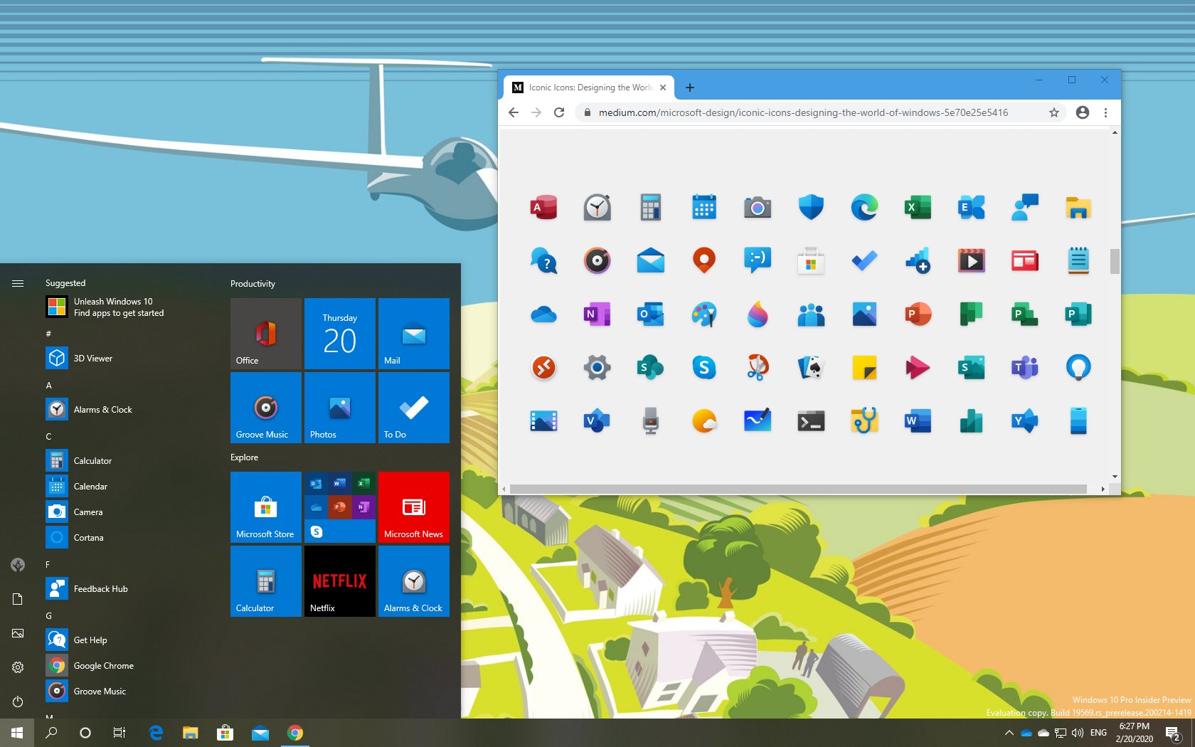 Windows 10 icon and theme package