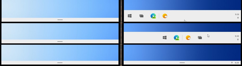how to put taskbar icons in the center monitor