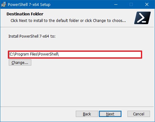 where is powershell located in windows 10