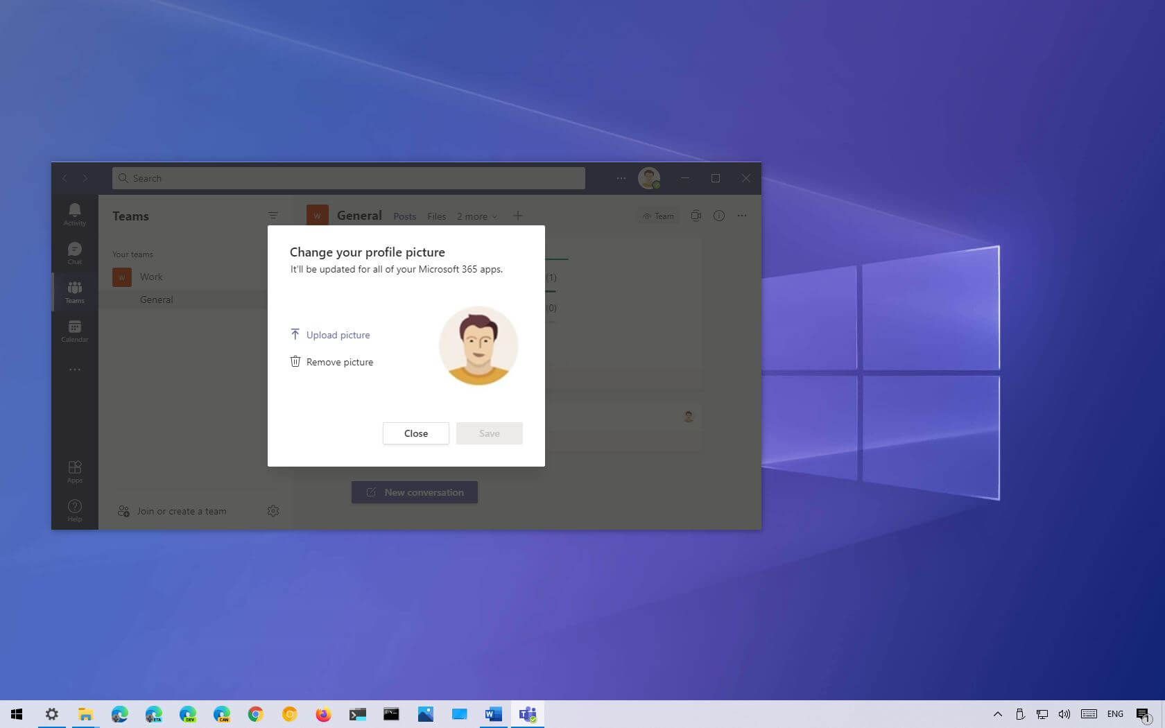 How to change account picture on Microsoft Teams - Pureinfotech