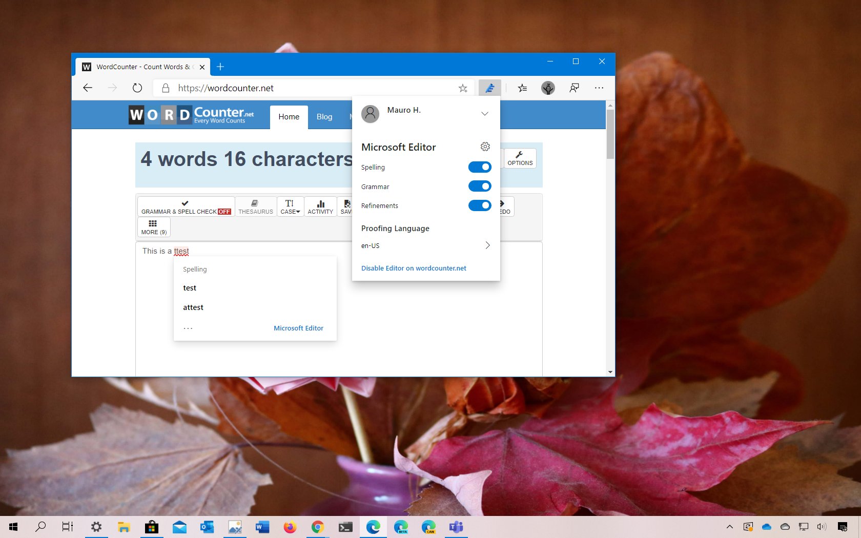 Check grammar, spelling, and more in Word for the web - Microsoft Support