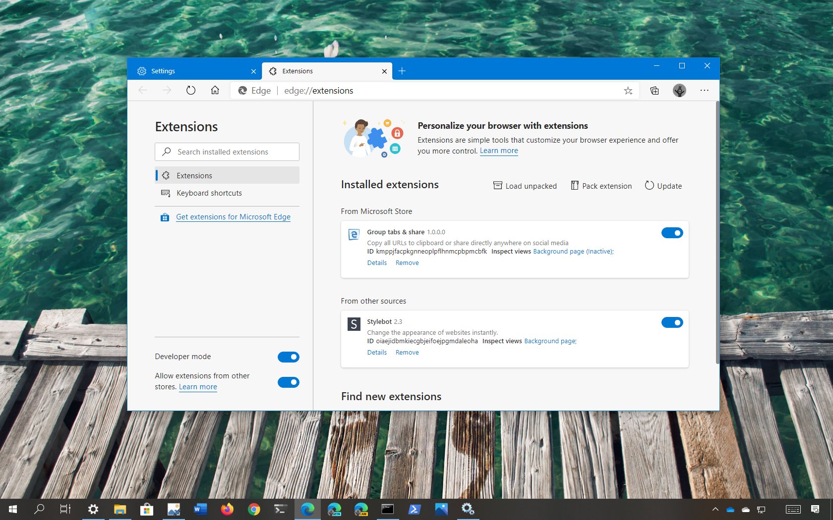 How to enable sync extensions on Microsoft Edge Pureinfotech