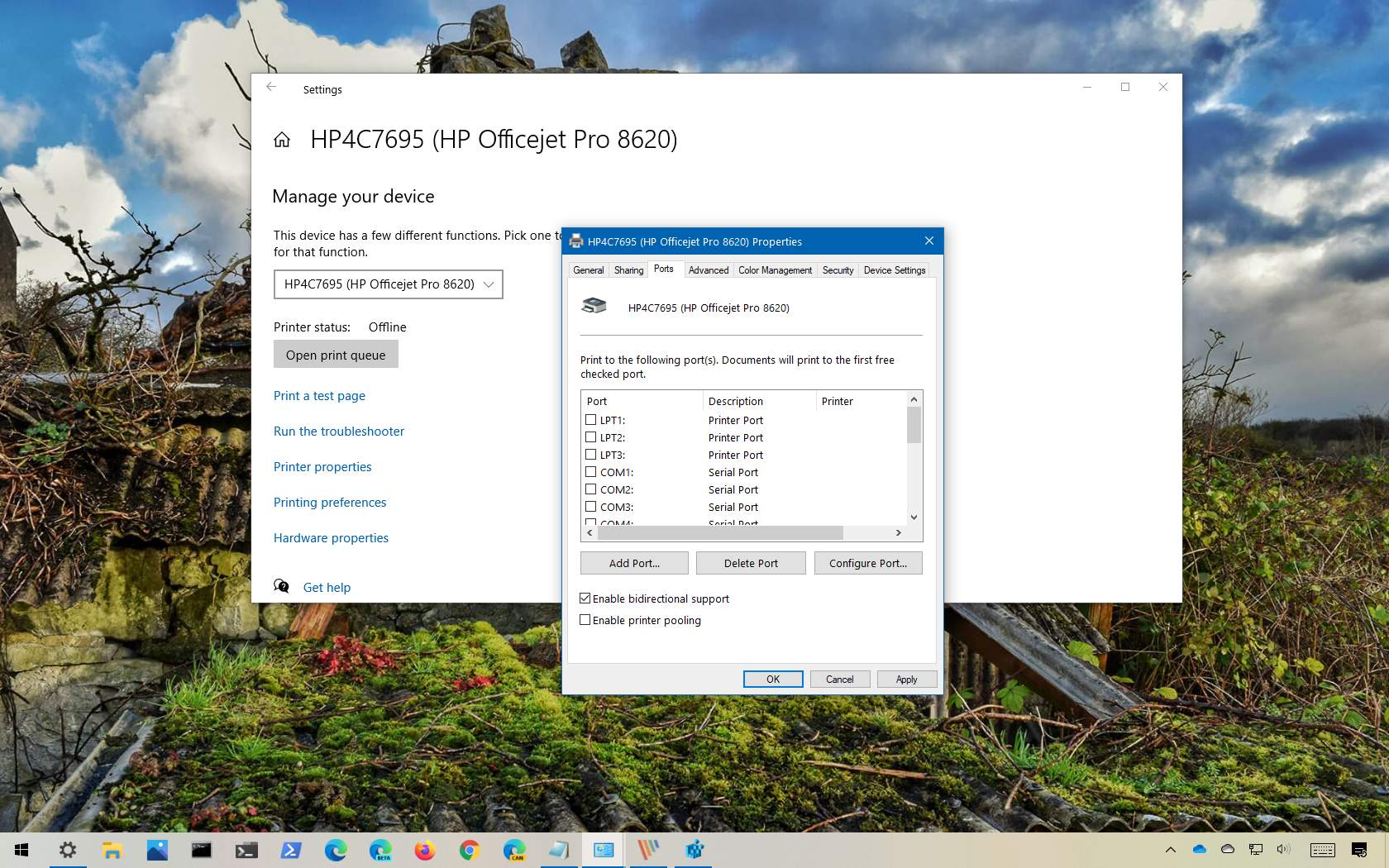 Pebish opdragelse studie How to fix USB printer port missing on Windows 10 - Pureinfotech