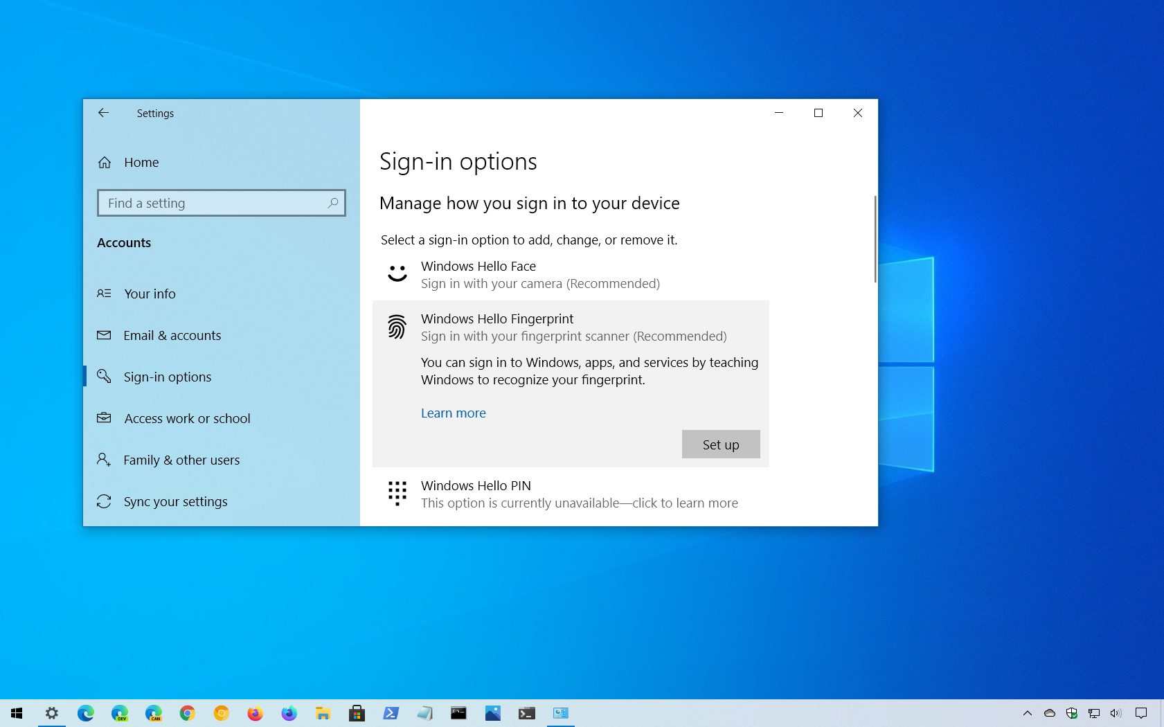 How To Remove Windows Hello Fingerprint On Windows 10 - Pureinfotech