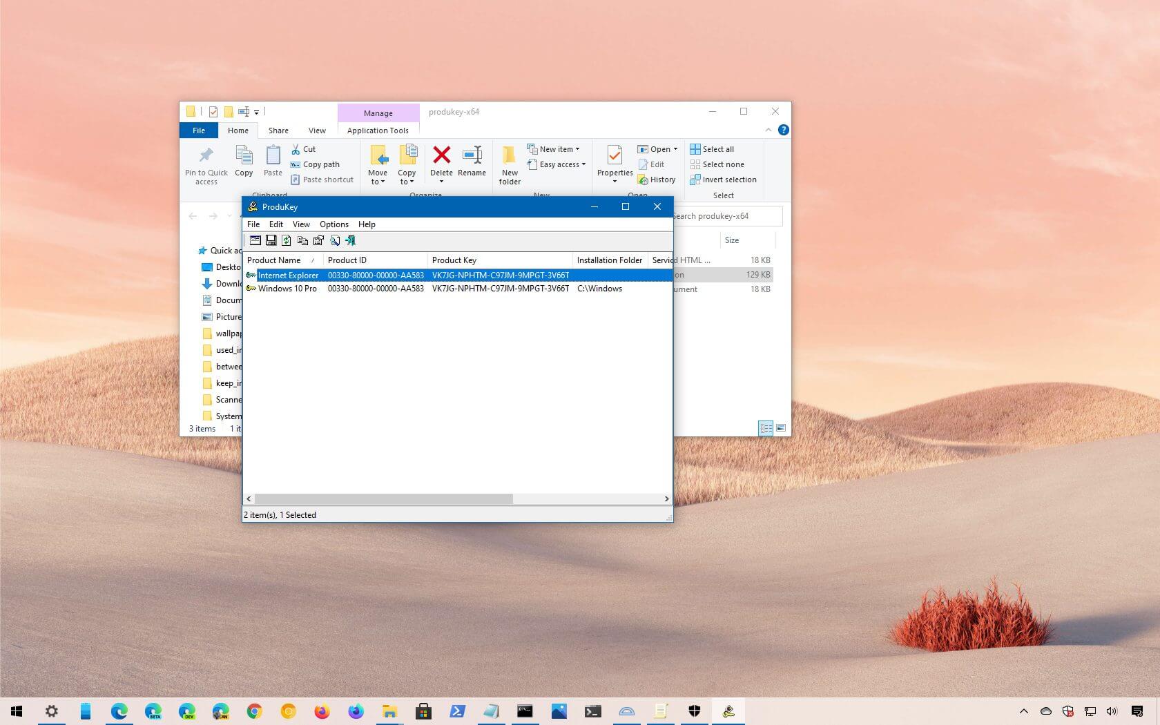 How to retrieve Windows 10 product key with ProduKey - Pureinfotech