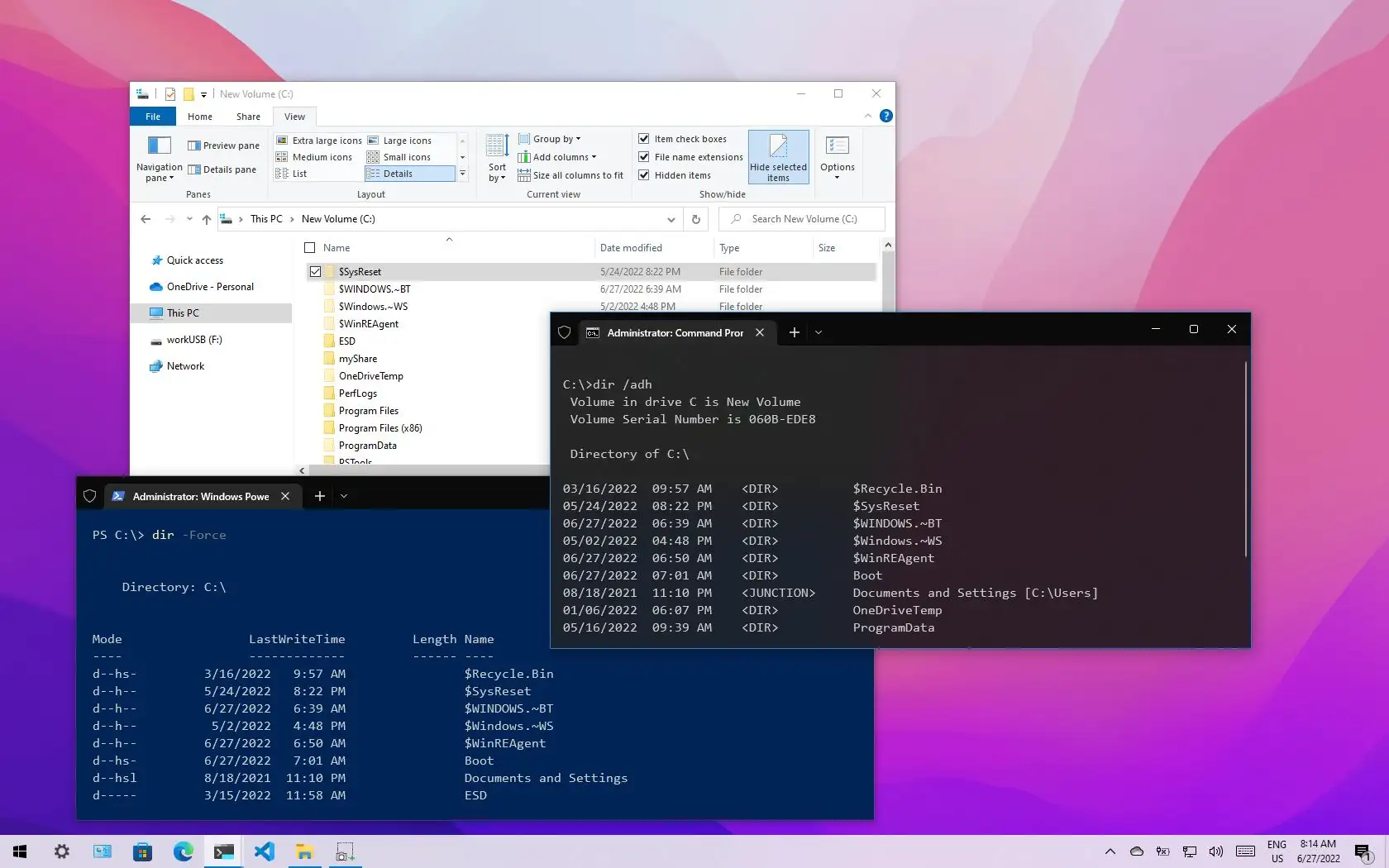 how-to-show-hidden-files-on-windows-10-pureinfotech