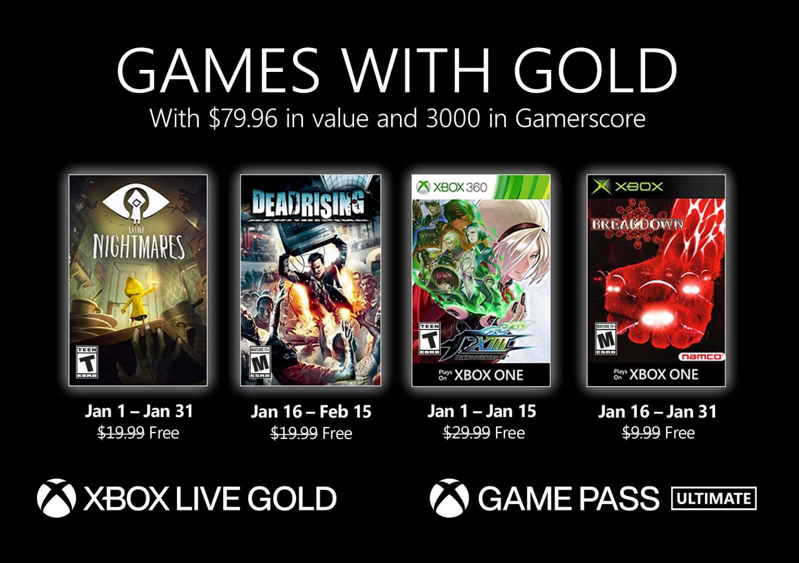 Xbox Games with Gold for January 2021 - Pureinfotech