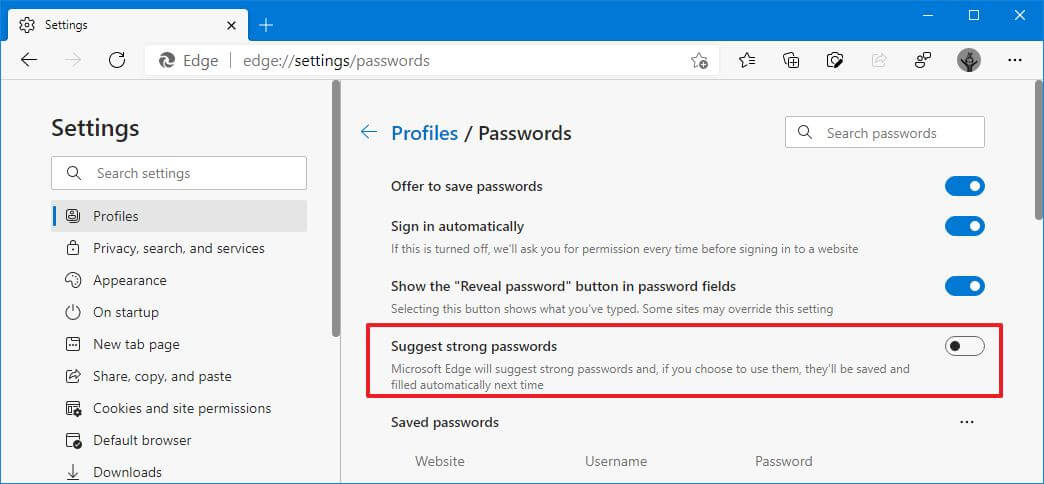 How To Enable Or Disable Password Generator On Microsoft Edge How To Enable Or Disable Password Generator On Microsoft Edge