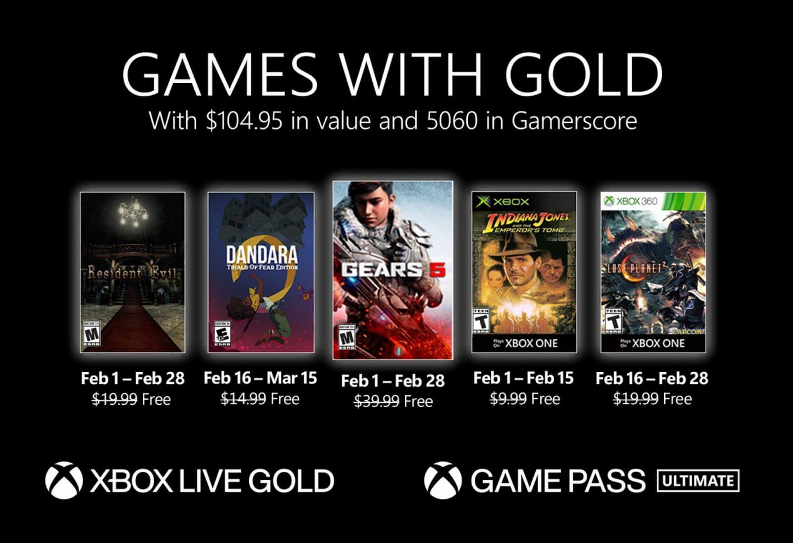 Xbox Live Gold Price Hike Announced, February Games With Gold