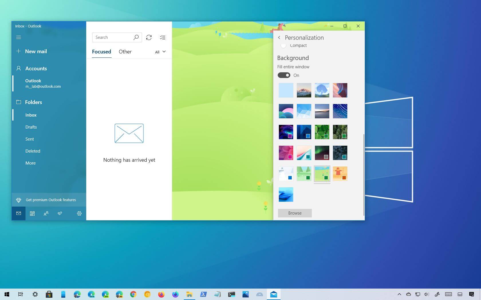 How to change Mail app background image on Windows 10 - Pureinfotech