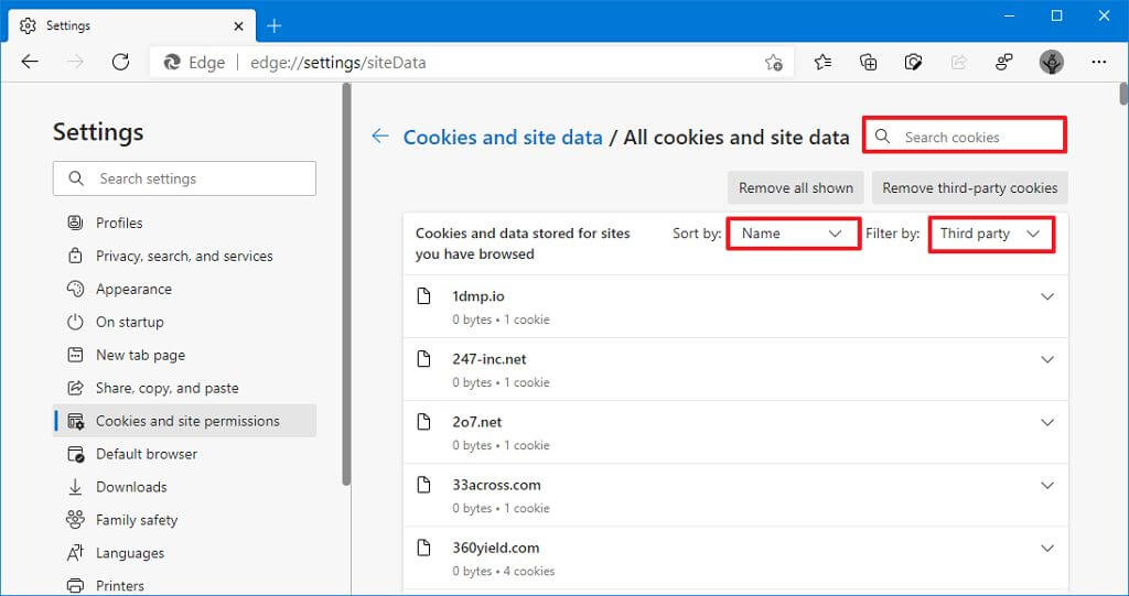 How To View And Delete Site Cookies On Microsoft Edge - Pureinfotech