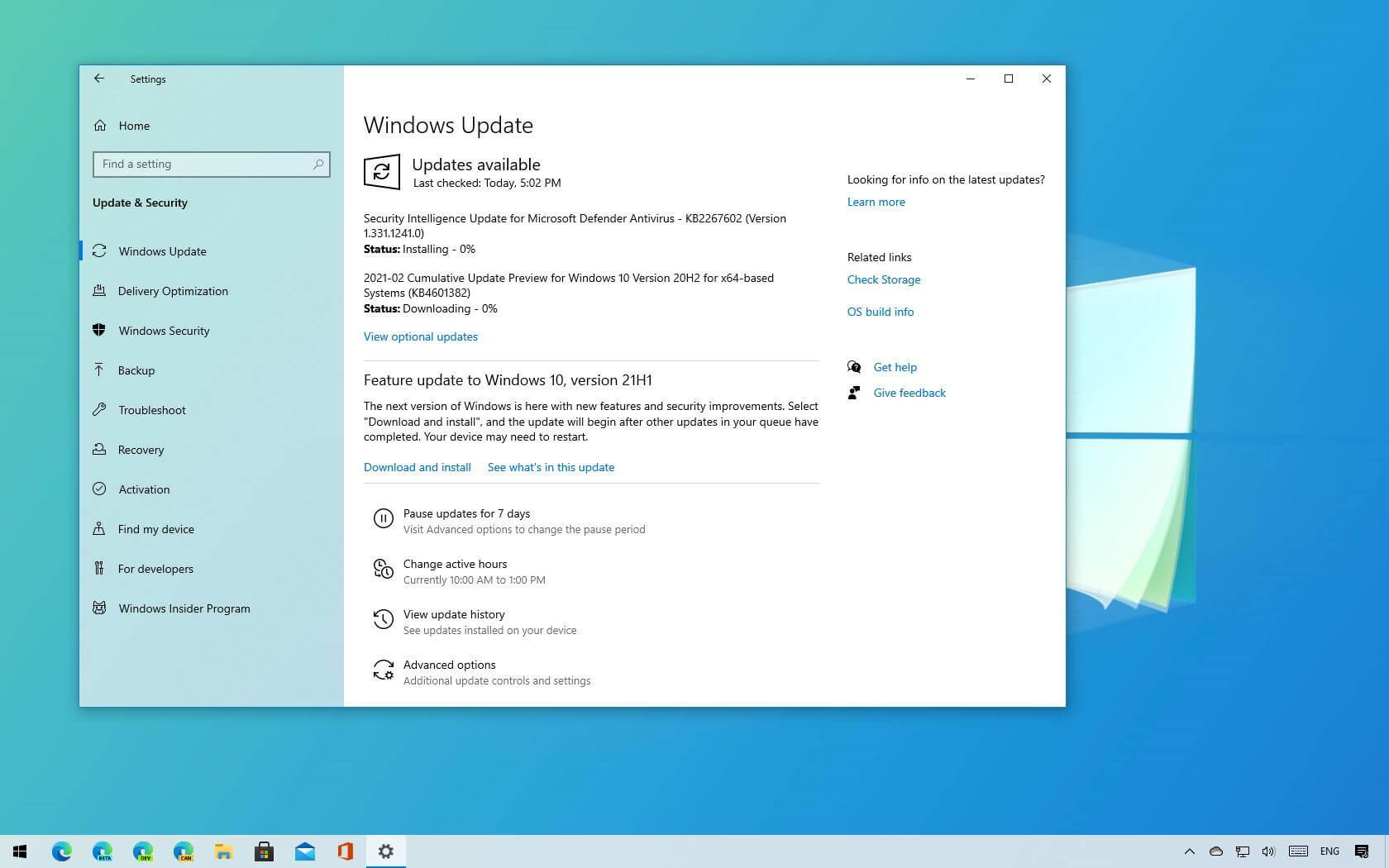 Windows 10 21H1 new features and changes - Pureinfotech