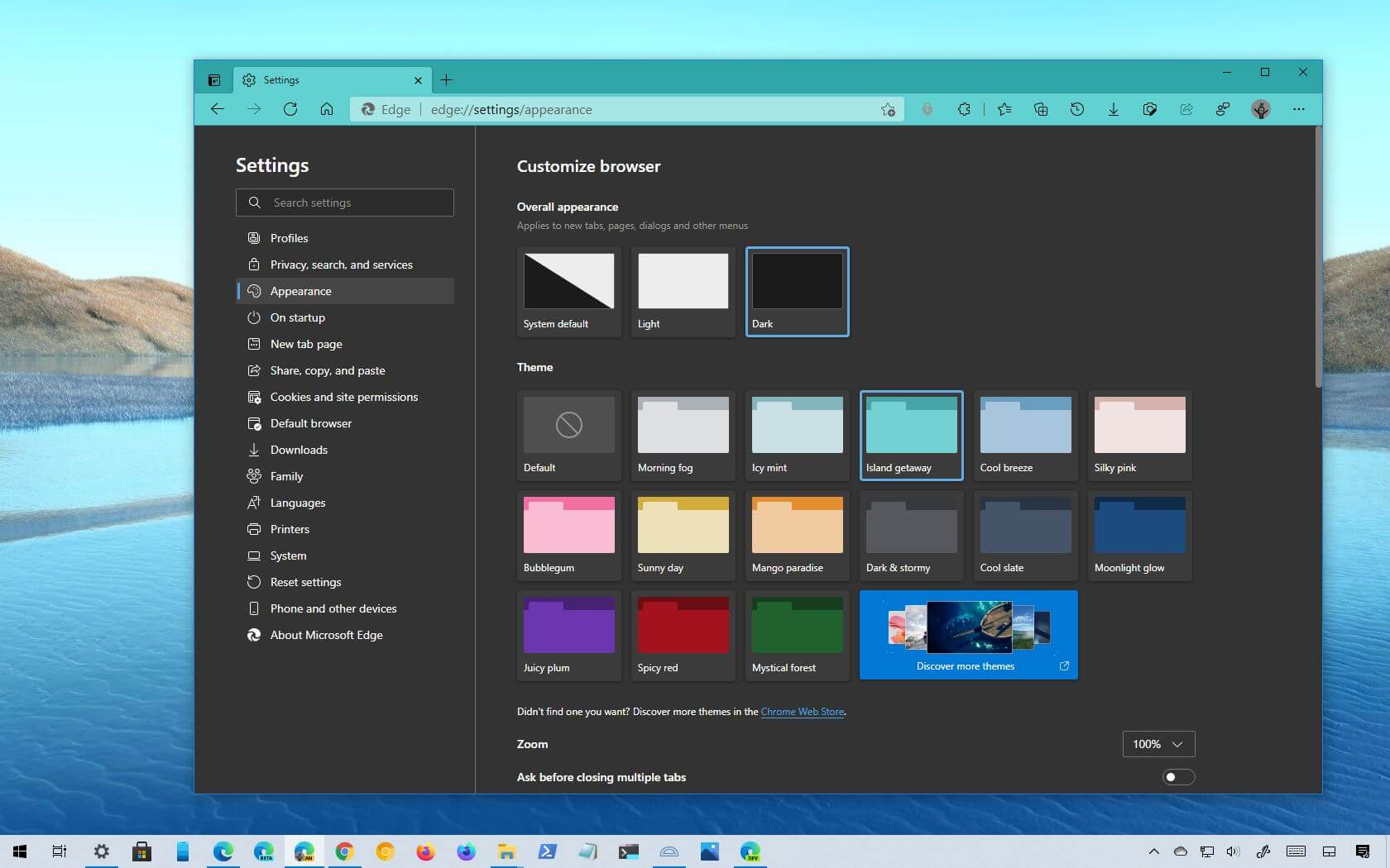 presentation mode in microsoft edge