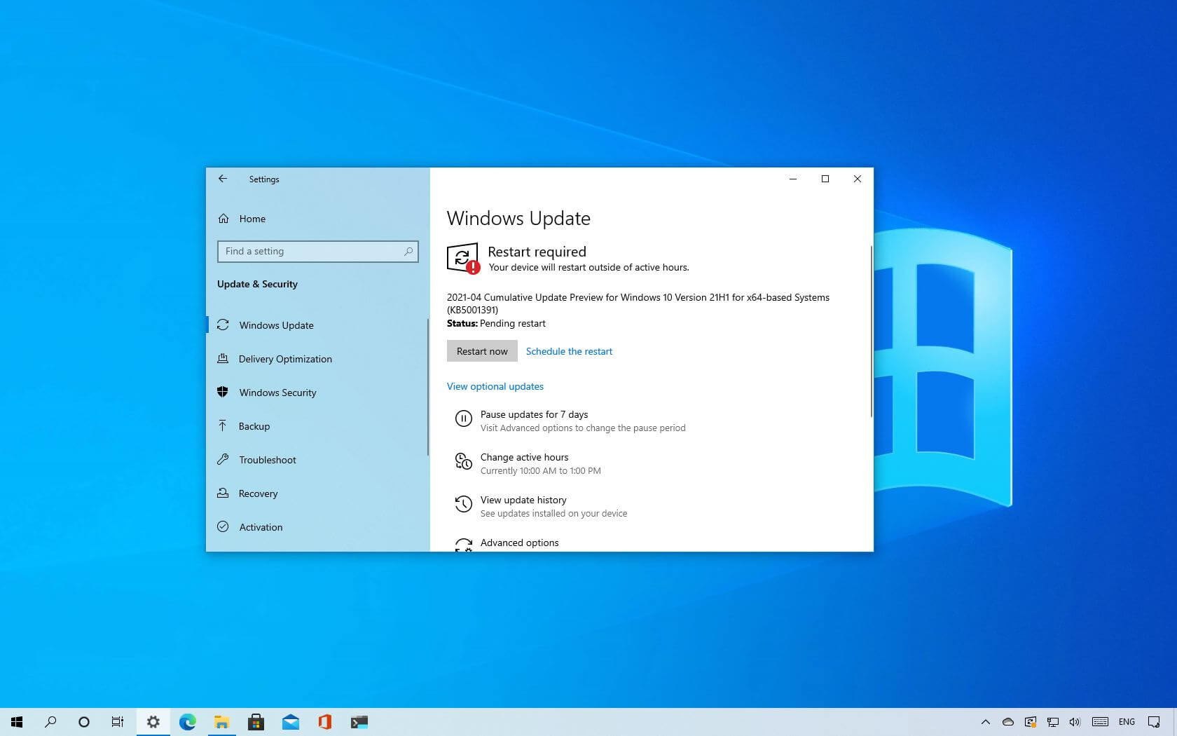 Windows 10 build 19043.962 (KB5001391) releases for version 21H1 ...