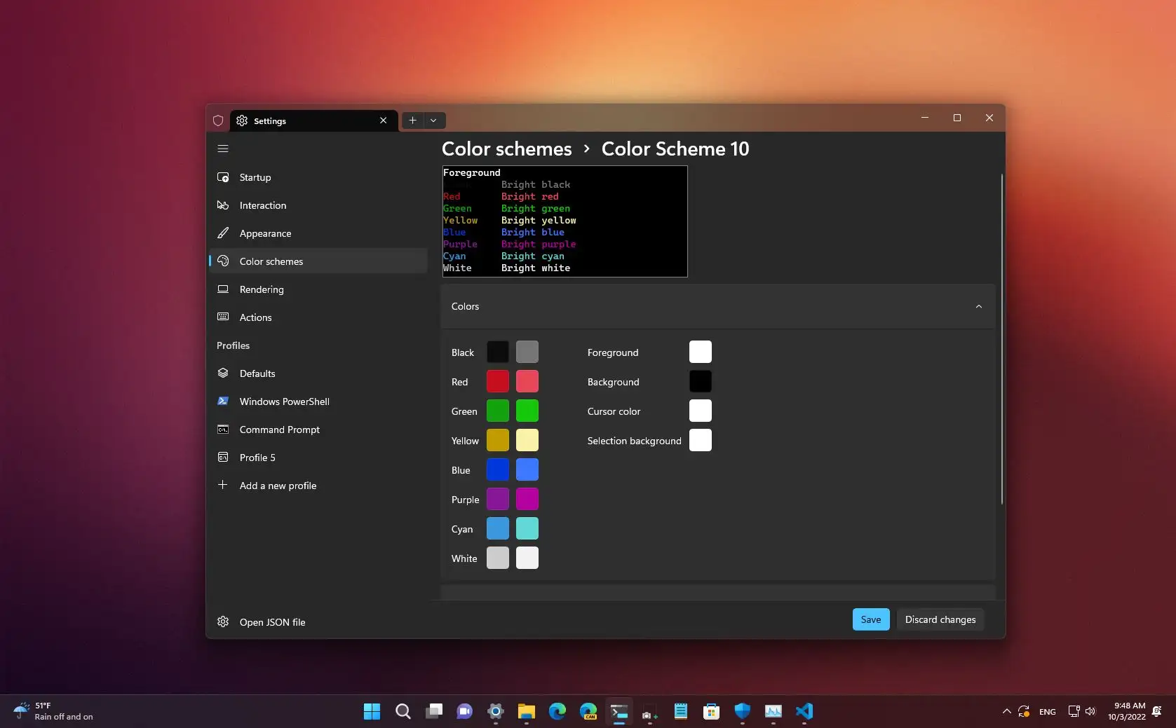 How To Change Color Scheme On Windows Terminal Pureinfotech