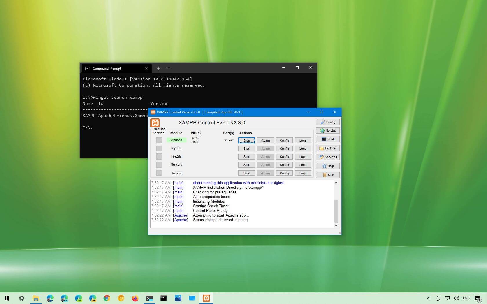 How to install XAMPP on Windows 10 - Pureinfotech