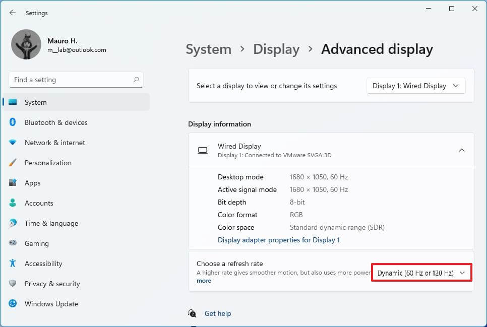 How To Enable Dynamic Refresh Rate (DRR) On Windows 11 - Pureinfotech