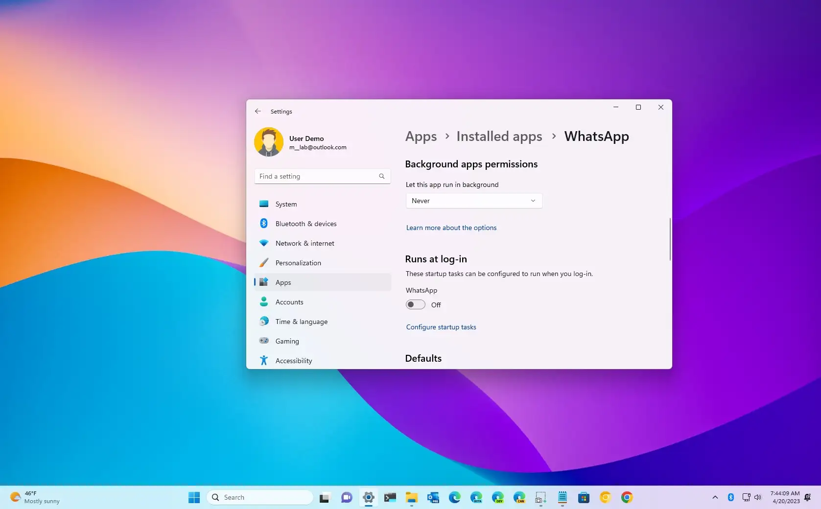 How to disable background apps on Windows 11 - Pureinfotech
