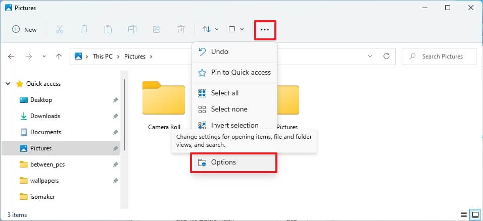 How To Open File Explorer Folder Options On Windows 11 Pureinfotech