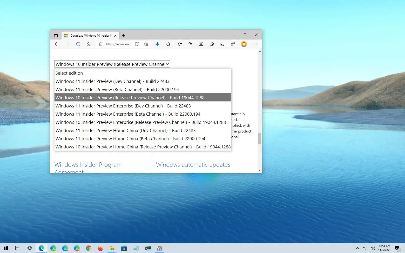 How To Download Windows 10 21H2 ISO File (preview) - Pureinfotech