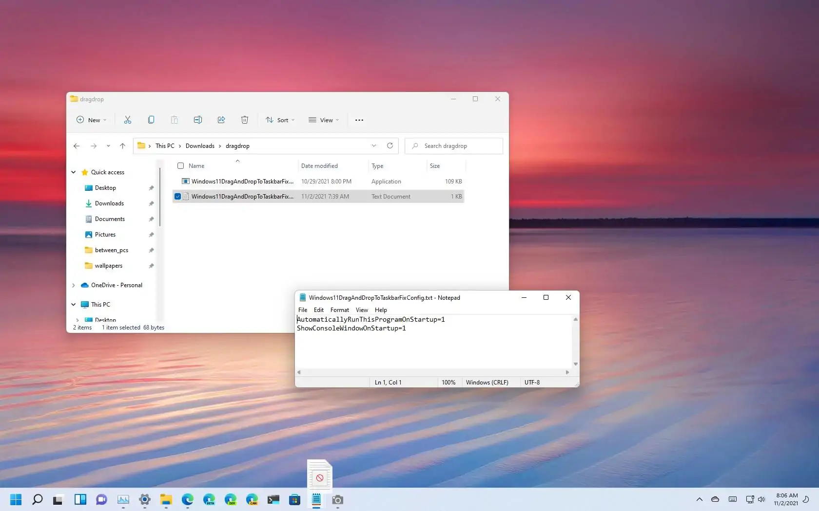 How To Enable Taskbar Drag And Drop On Windows 11 - Pureinfotech