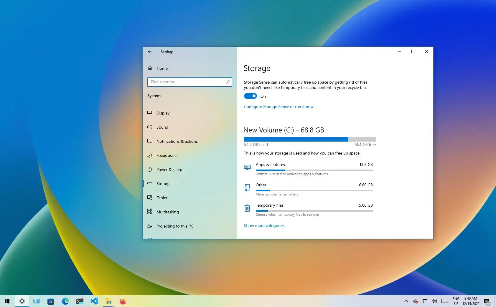 Eliminar archivos temporales windows 10