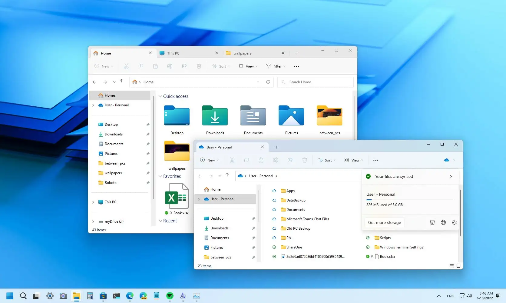 File Explorer new features: \
