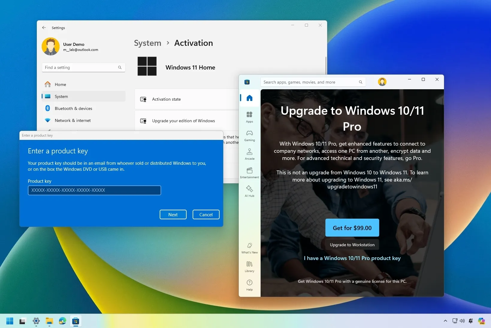 can i upgrade to windows 11 pro from home for free