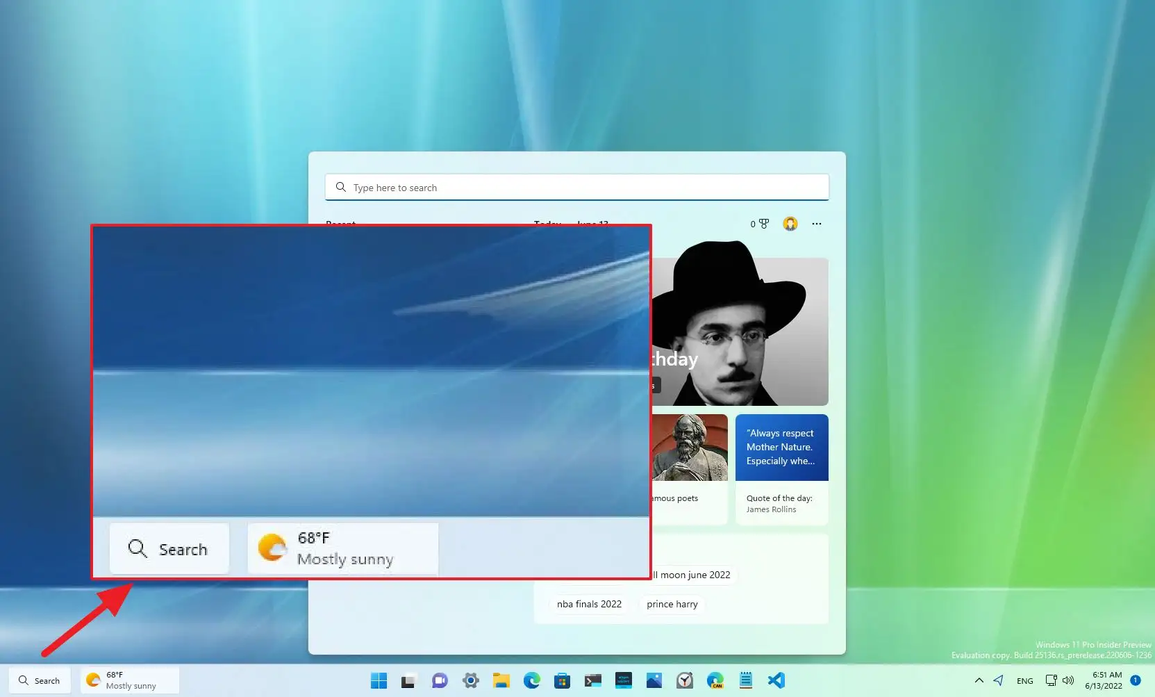 Windows 11 Taskbar gets widgets with dynamic content - Pureinfotech