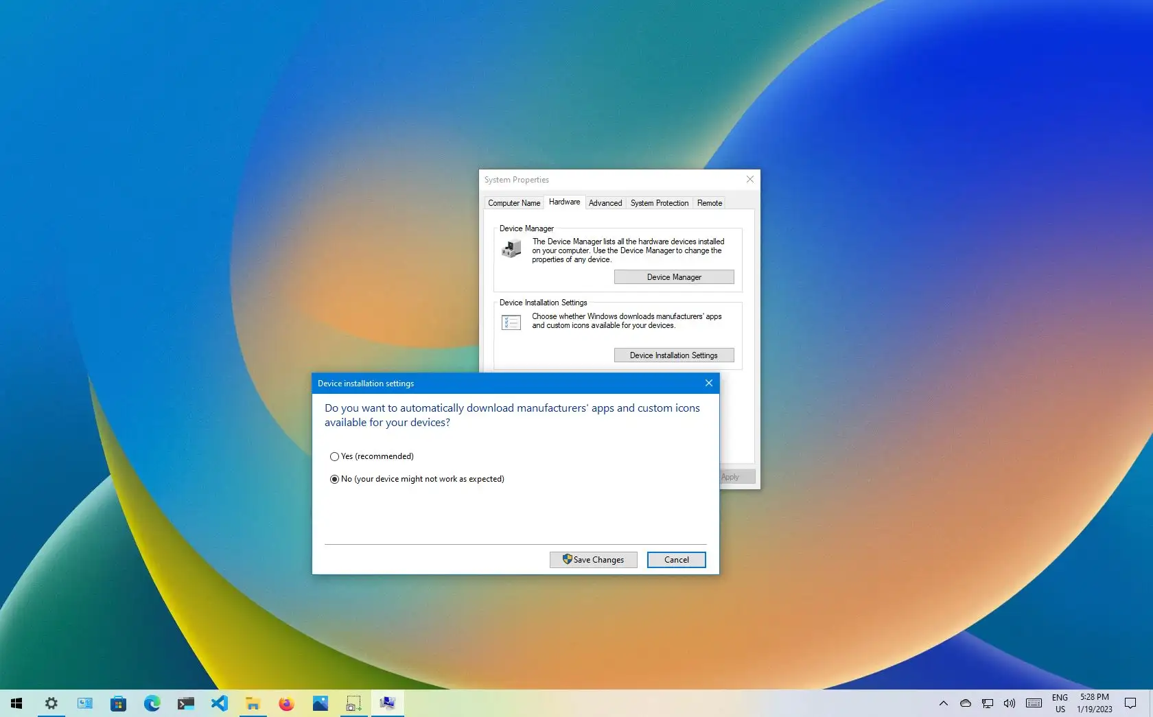 windows 10 disable automatic driver download