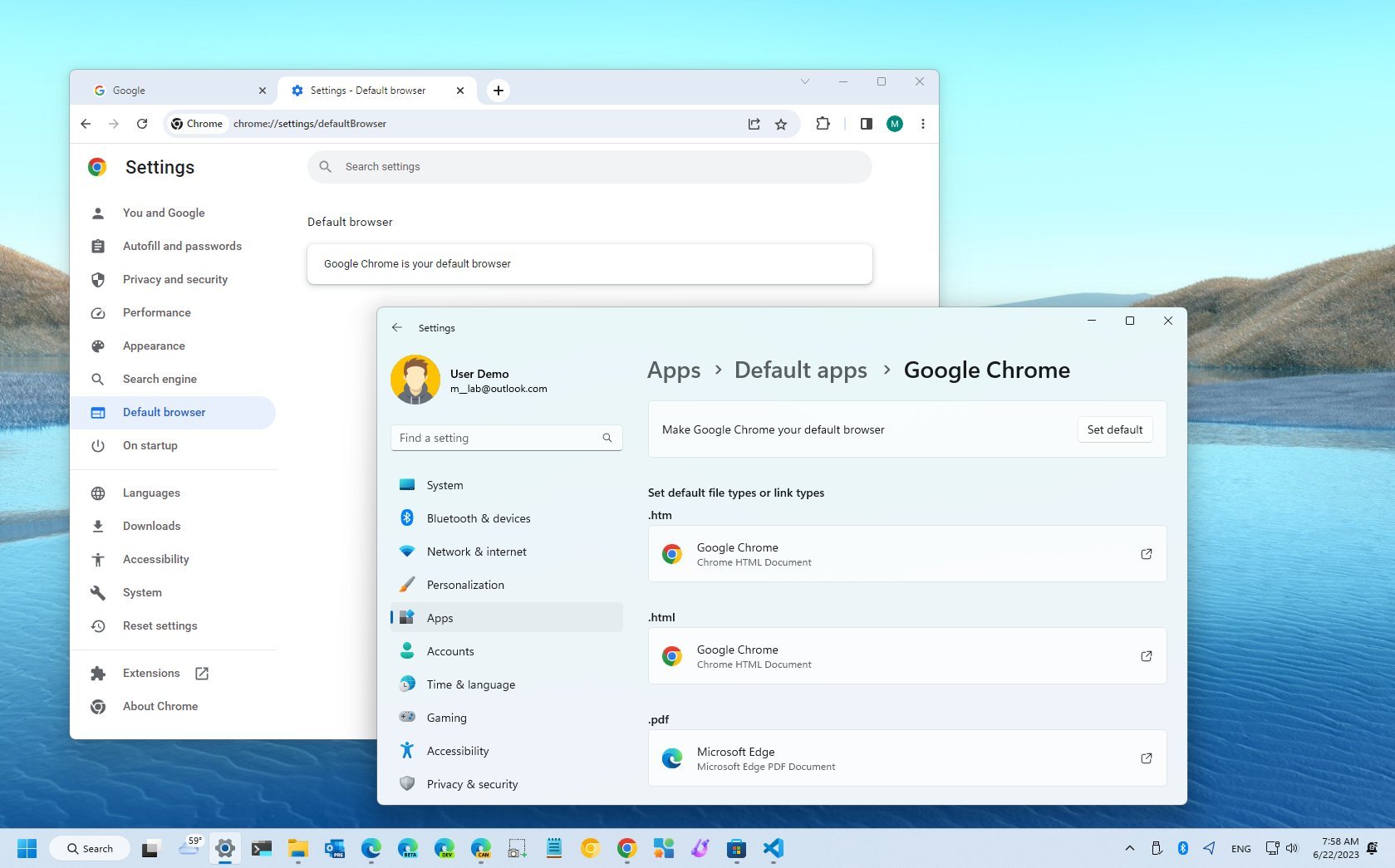 How to set Chrome as default browser on Windows 11 - Pureinfotech