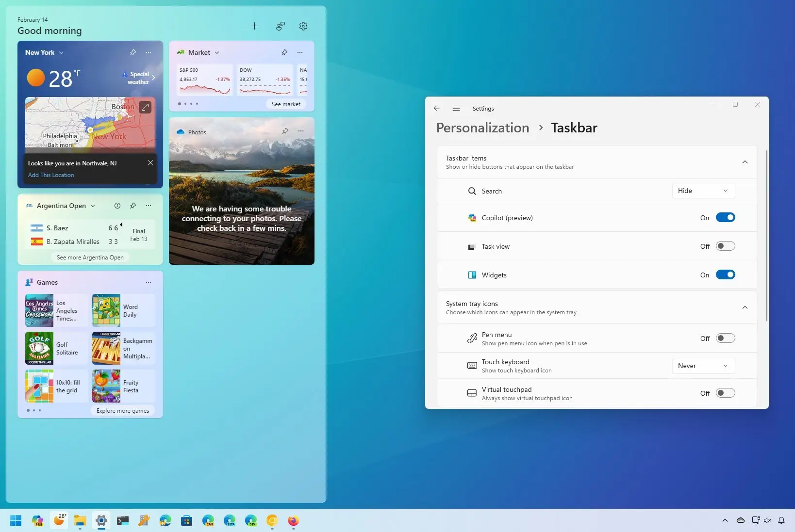 How to enable or disable Taskbar for tablets on Windows 11 - Pureinfotech