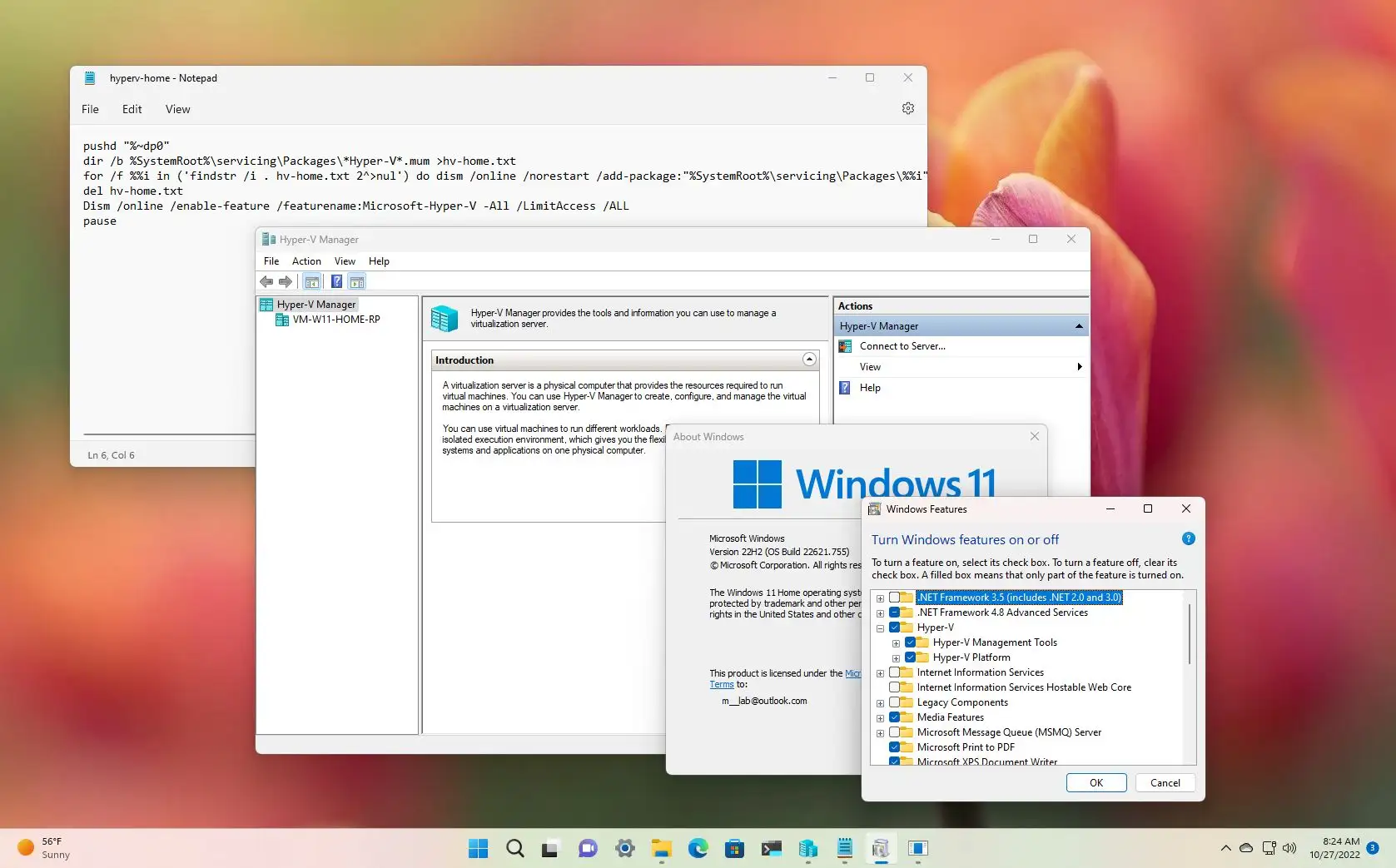 How To Install Hyper-V On Windows 11 Home - Pureinfotech