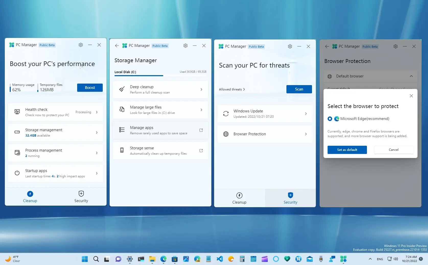 Windows 11 To Get PC Manager App To Boost Performance Pureinfotech