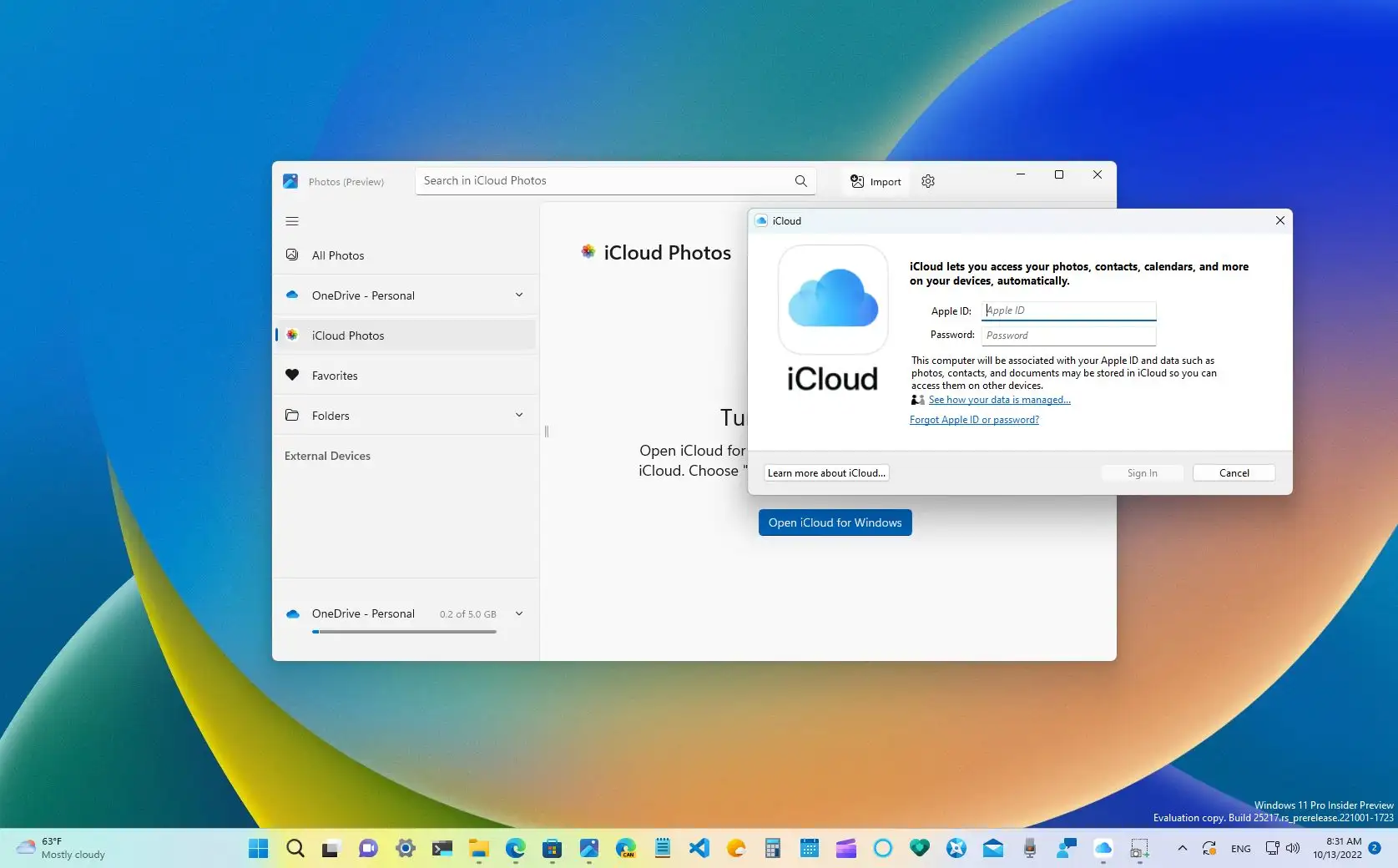 How to connect iCloud to the Photos app on Windows 11 - Pureinfotech