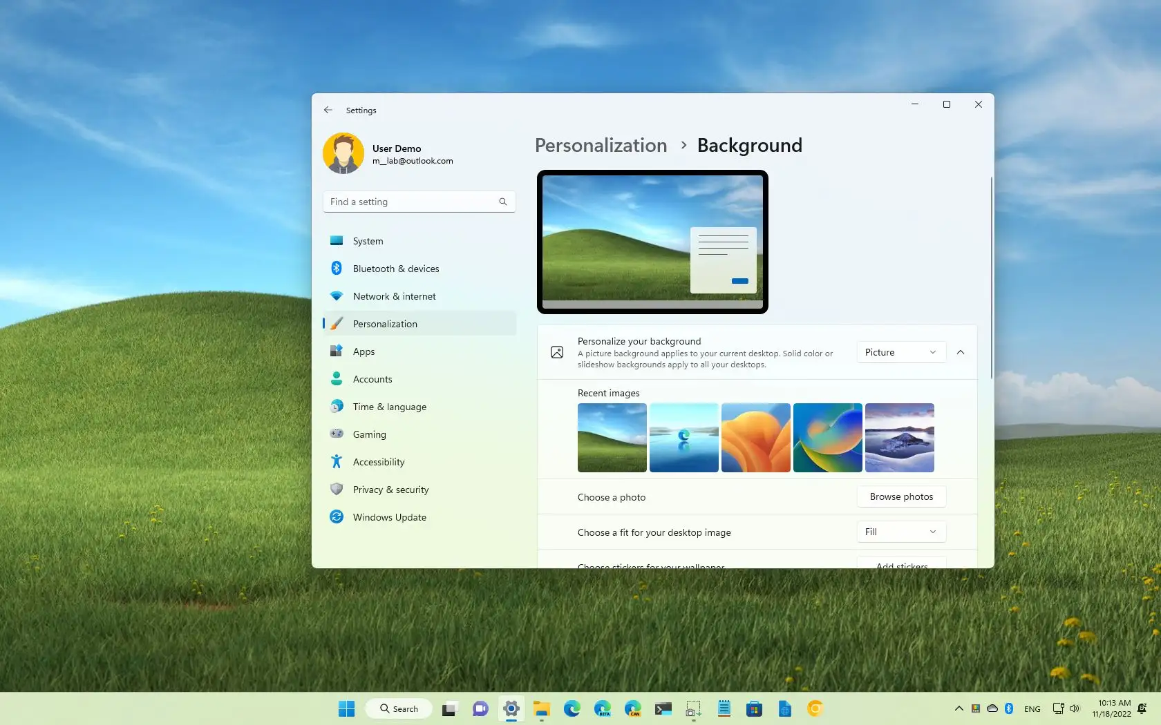How to change wallpaper automatically on Windows 11 - Pureinfotech