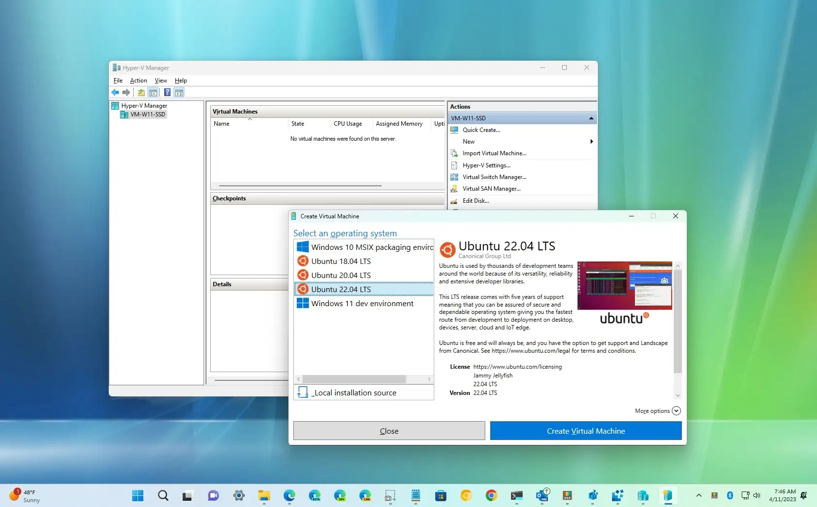 How do I enable Hyper-V in Windows 11?