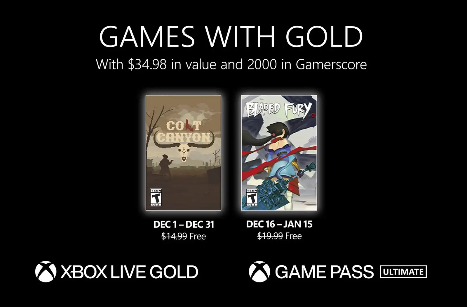 Xbox Games with Gold for December 2022 Pureinfotech