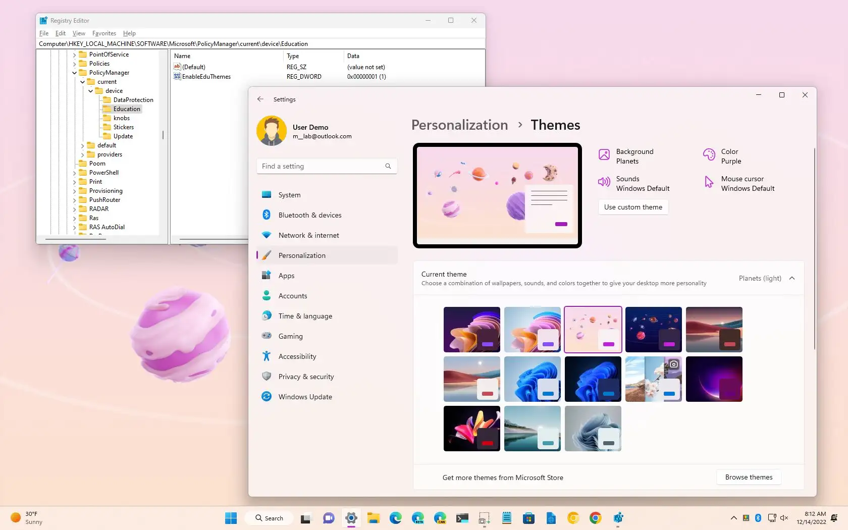 How to enable hidden themes on Windows 11 - Pureinfotech