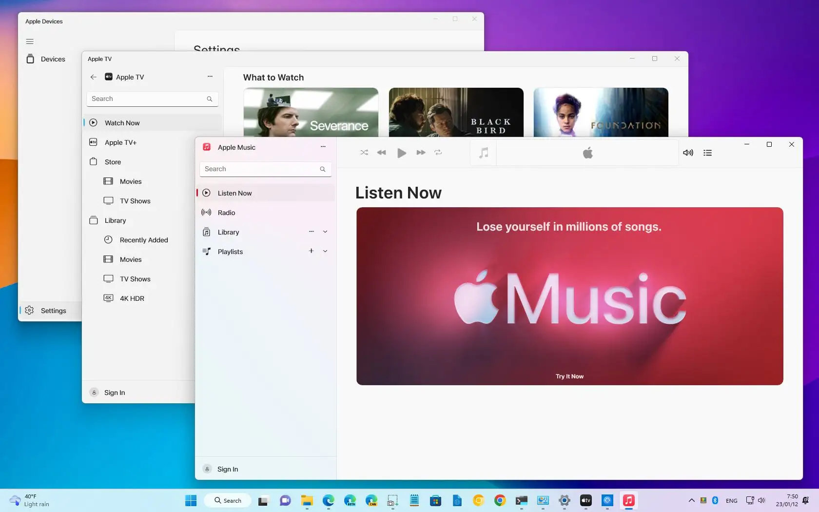 New Apple Music, TV and Devices Apps Now Available on Windows - CNET