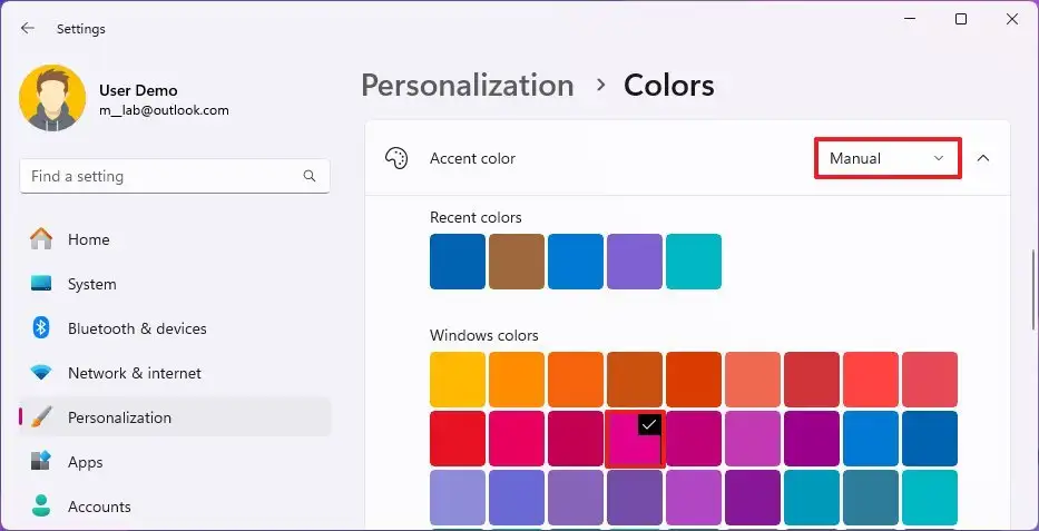 How to change Taskbar color on Windows 11 - Pureinfotech