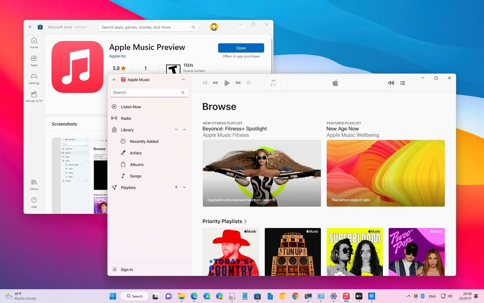 How to install Apple Music (official) app on Windows 11 Pureinfotech